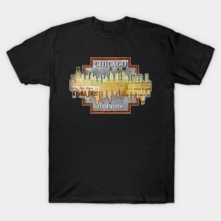 A Souvenir Of Chicago. T-Shirt